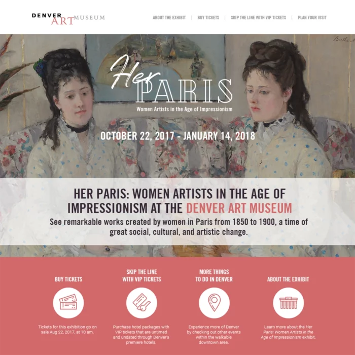 Her Paris Microsite